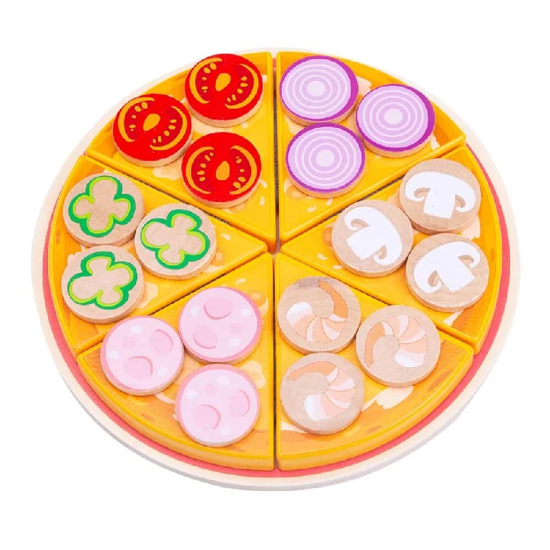 Wooden swing toys for gentle motion​ Wooden Pizza Toy - Pretend Play Food