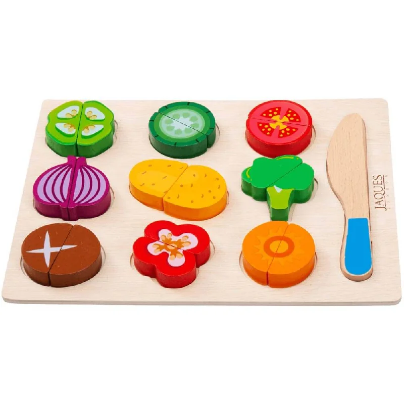 Wooden scented toys for olfactory experiences​ Pretend Vegetable Board - Wooden Play Food