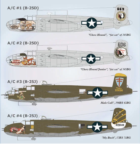 Shopping mall model toys for retail - experience simulation​ Lifelike 1/72 decal NA B-25 Mitchell Pt 4 for Airfix B-25C/D & HSG B-25J - 72042