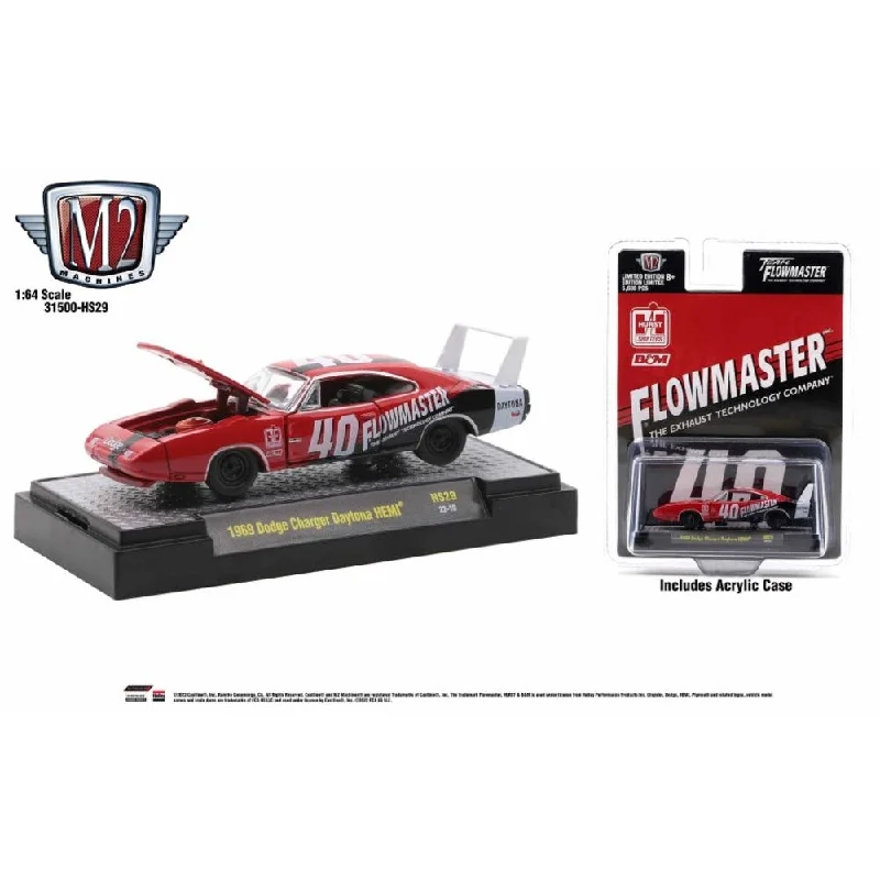 Railroad bridges for trains to cross water and valleys​ M2 1/64 1969 Dodge Charger Daytona Hemi Flowmaster