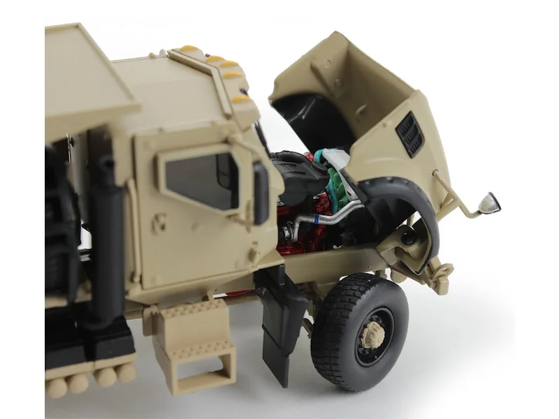 Time - machine model toys for science - fiction - inspired play Mack Defense M917A3 Heavy Dump Truck Tan 1/50 Diecast Model by First Gear