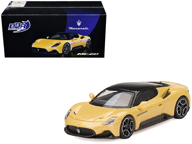 Spacecraft model toys for space - exploration - fascinated kids​ Maserati MC20 Giallo Genio Yellow with Black Top 1/64 Diecast Model Car by BBR