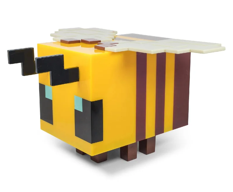 Video games for seniors with simple controls​ Minecraft Yellow Bee Figural Mood Light | 5 Inches Tall