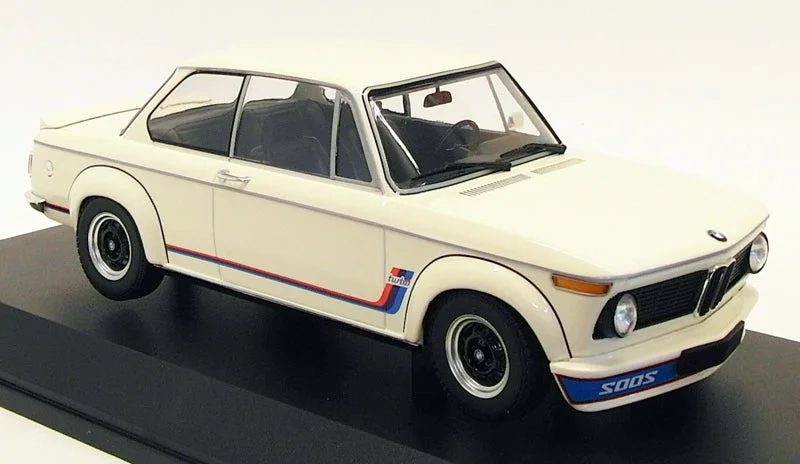 Luxury sports cars with high - performance engines​ Minichamps 1/18 Scale Model Car 155 026200 - 1973 BMW 2002 Turbo - White
