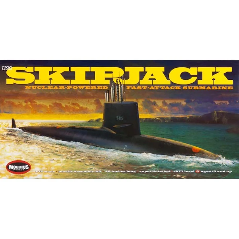 Castle model toys for fantasy - themed play and role - playing​ Moebius Model 1400 1/72 USS Skipjack
