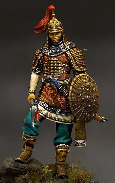 Art - gallery model toys for art - appreciation scenarios​ Mongolian Warrior XIII-XIV Century