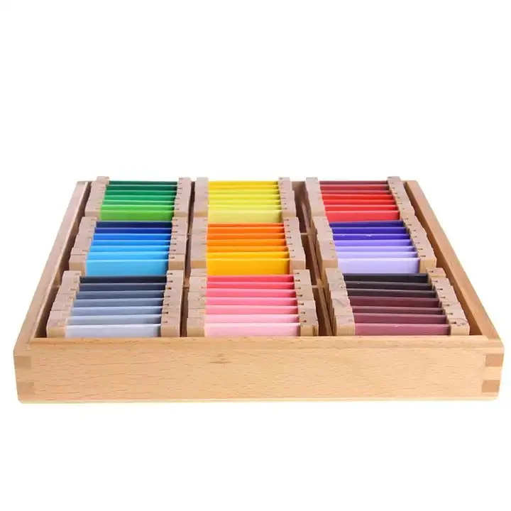 Wooden play police stations for law - enforcement play​ Montessori Sensorial Colour Tablets