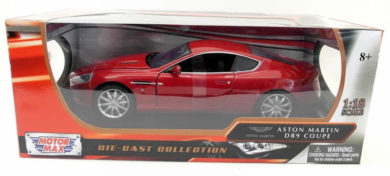 Taxis with GPS navigation for convenient rides​ Motormax 1/18 Scale Diecast - 73174 Aston Martin DB9 Coupe - Red