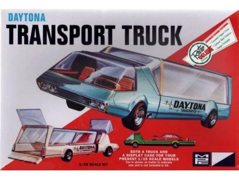 Railroad tracks for train operations​ MPC 1/25 Daytona Transport Truck Plastic Model Kit