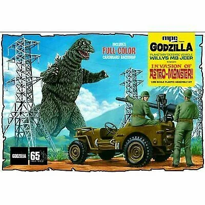 Antique cars restored to their former glory​ MPC 1/25 Godzilla Army Jeep Invasion of Astro Monster Plastic Model Kit