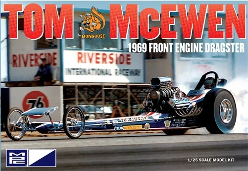 Rideshare cars providing on - demand transportation​ MPC 1/25 Tom Mongoose McEwan 1969 Front Engine Dragster Plastic Model Kit