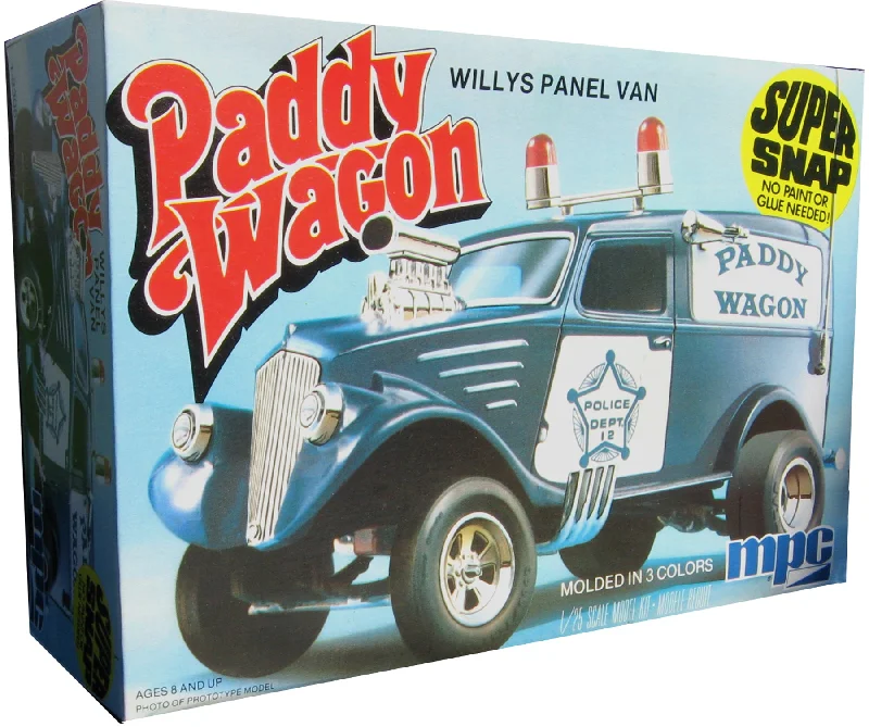 Mopeds for easy - to - ride transportation​ MPC 1/25 Willys Panel Van Paddy Wagon Plastic Model Kit