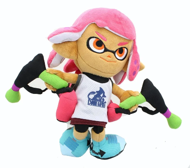 Video games with stealth mechanics​ Nintendo Splatoon 9-Inch Plush - Inkling Girl Neon Pink
