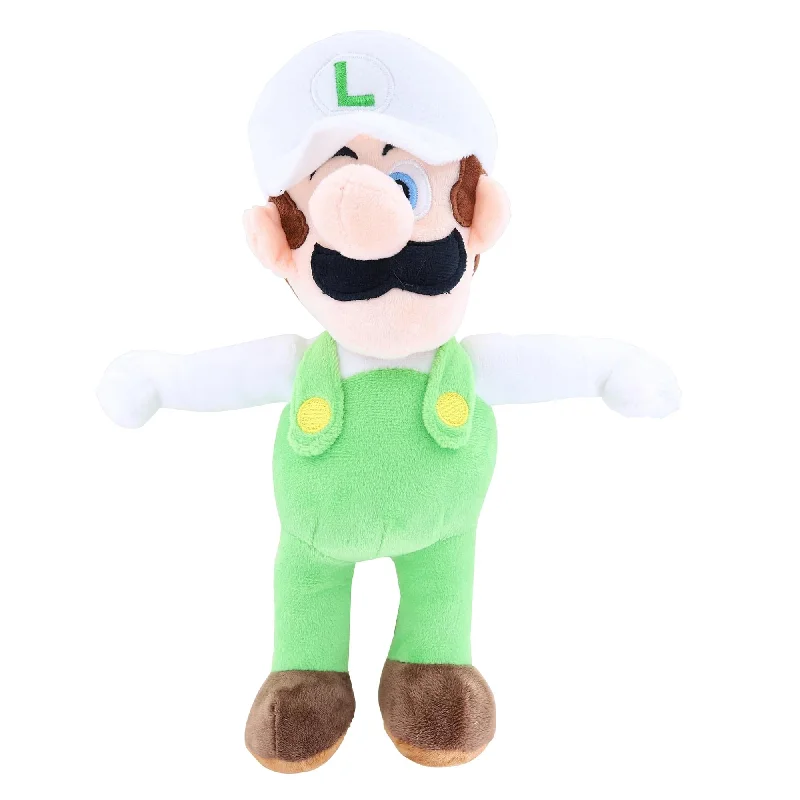 Video games with home - building aspects​ Nintendo Super Mario 12 Inch Character Plush | Fire Luigi