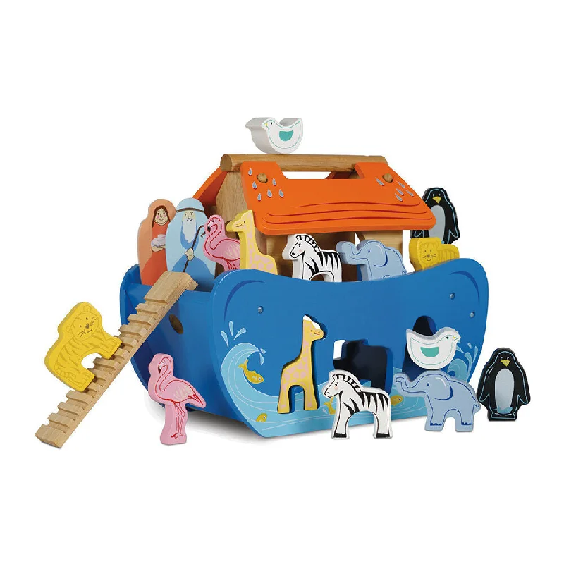 Wooden push - along toys for mobility support​ Noah Ark Shape sorter Le Toy Van