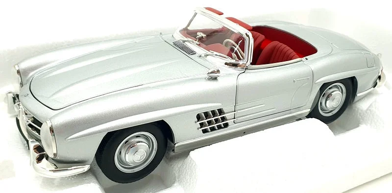 Streetcars for local transportation in some cities​ Norev 1/18 Scale Diecast 183890 - Mercedes-Benz 300 SL Roadster 1957 - Silver