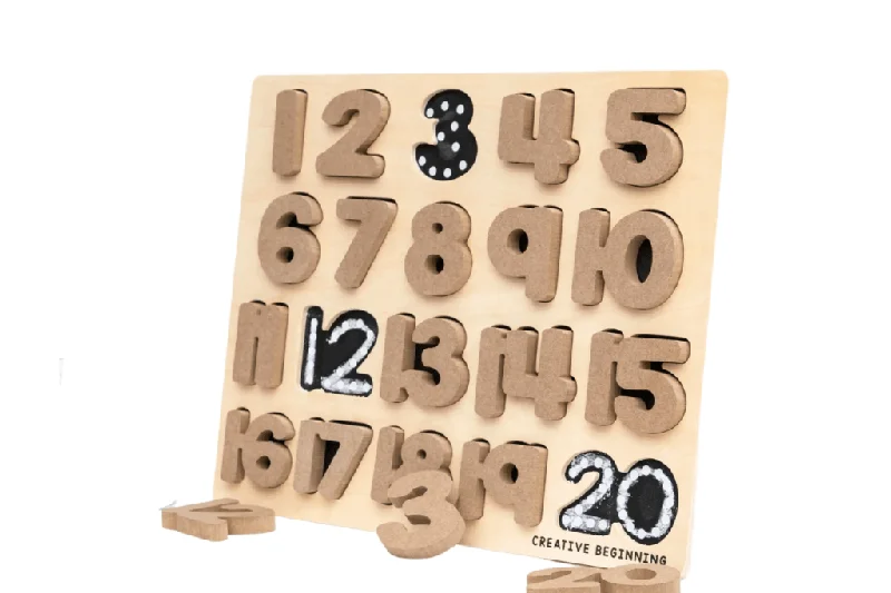 Wooden play zoos for animal - related play​ Number Tracing Puzzle