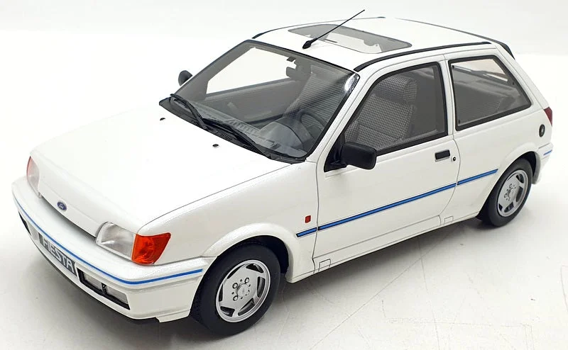 Diesel - powered trains for reliable transportation​ Otto Mobile 1/18 Scale Resin OT967 - Ford Fiesta XR2i - White