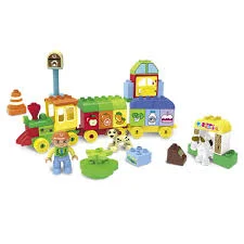 Wooden play hospitals for doctor - patient play​ OX MEGA TRAIN BUILDING BLOCK SET -Plan Toys