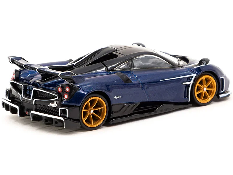 Cyberpunk - themed model toys for future - tech lovers​ Pagani Imola Argentina Blue Metallic with Black Top "Global64" Series 1/64 Diecast Model by Tarmac Works