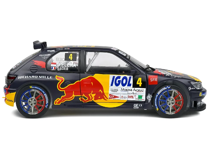 Castle - defense model toys for strategic play​ Peugeot 306 Maxi #4 Sebastien Loeb - Daniel Elena "Red Bull" "Rally Mont-Blanc" (2021) "Competition" Series 1/18 Diecast Model Car by Solido