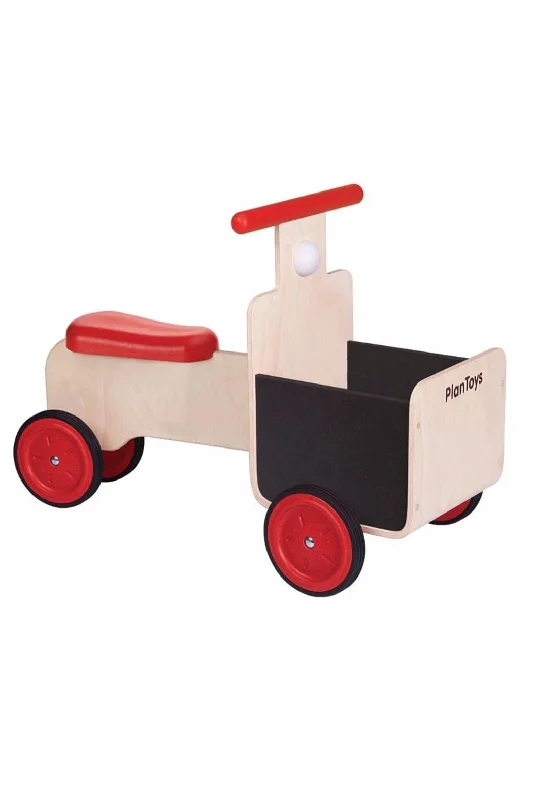 Wooden rocking horses for classic playtime​ Plan Toys Delivery Bike- Wooden Toy