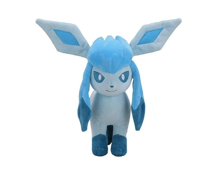 Retro video games with pixel - art style​ Pokemon Glaceon Plushie