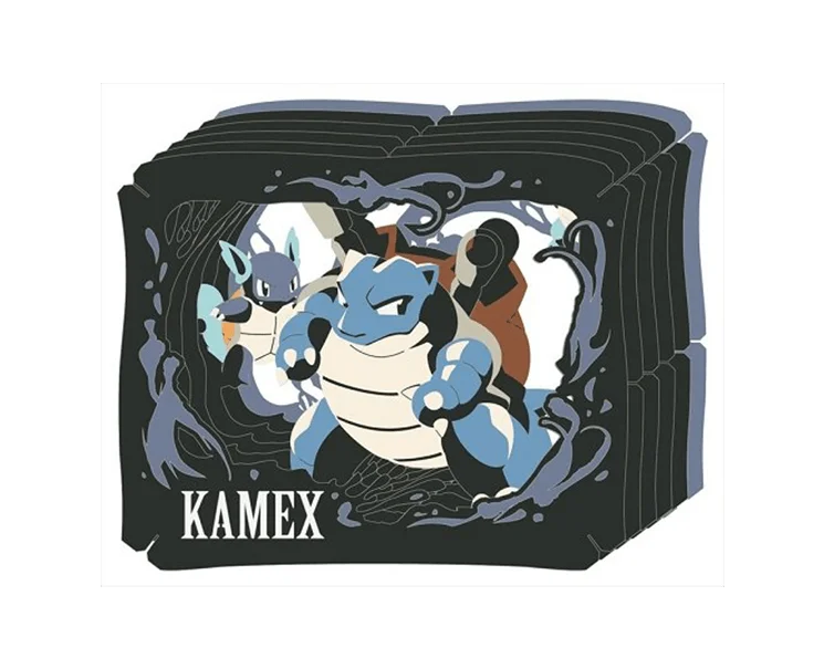 Video games with skill - tree progression​ Pokemon Paper Theater (Wartortle, Blastoise)