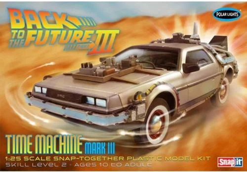 Railroad tracks for train operations​ Polar Lights 1/25 Back To The Future Time Machine Mark Iii