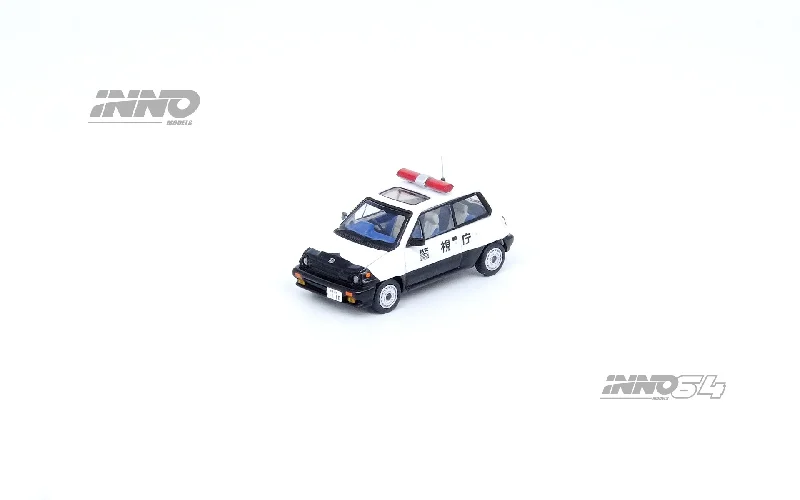 Castle - defense model toys for strategic play​ INNO Models 1:64 Honda City Turbo II Police Livery with Motocompo