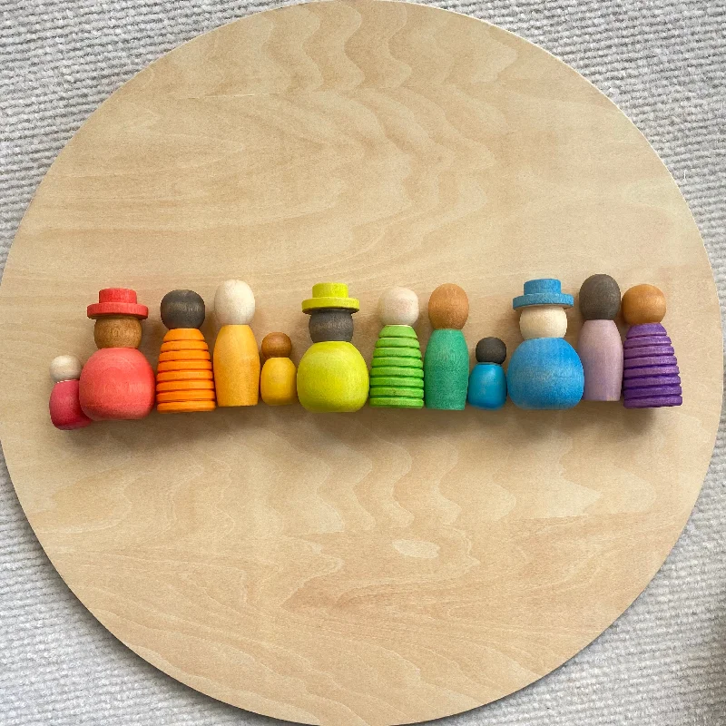 Wooden sand toys for beach or sandbox play​ Prism Play The World Puppets Set