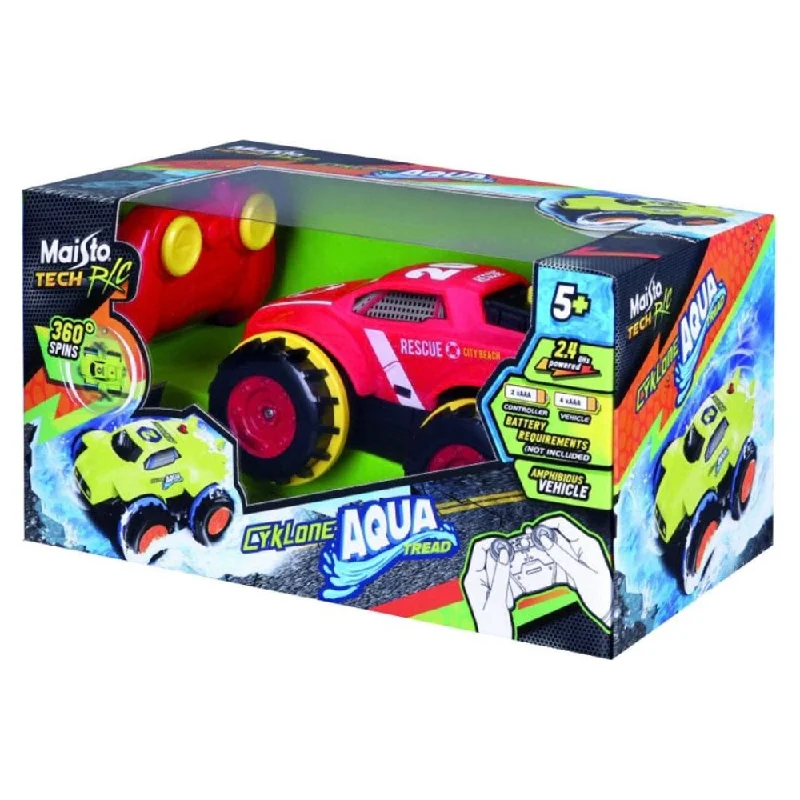 Off - road cars equipped for rough terrains and adventures​ R/C Cyklone Aqua Tread Red