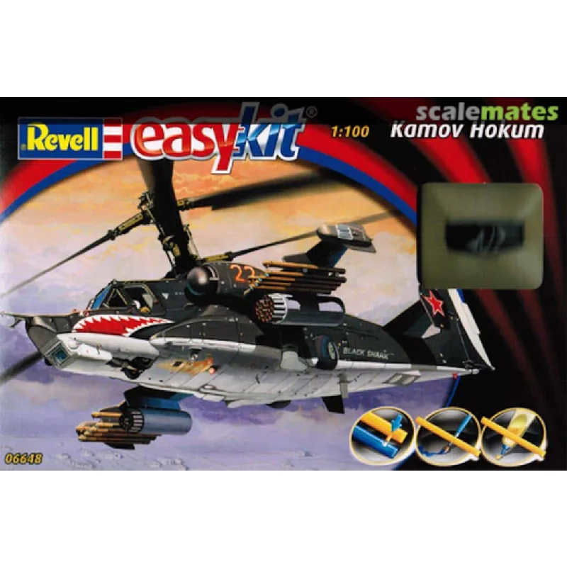 Police car model toys for pretend law - enforcement scenarios​ Revell of Germany 1/100 Scale Kamov Hokum