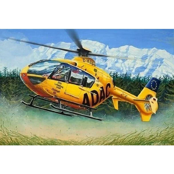 Train set model toys with realistic track layouts for kids​ Revell of Germany 1/72 EC 135 Adac Easykit