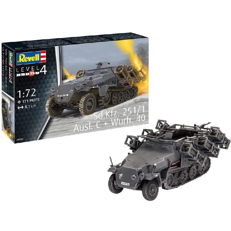 Shopping mall model toys for retail - experience simulation​ Revell of Germany 1/72 Scale Sd.Kfz.251/1 Ausf.C with Wurfr 40