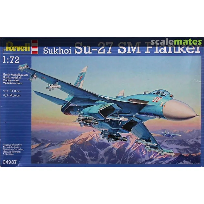 Chinese - pagoda model toys for oriental - heritage study​ Revell of Germany 1/72 Scale Sukhoi Su-27SM Flanker