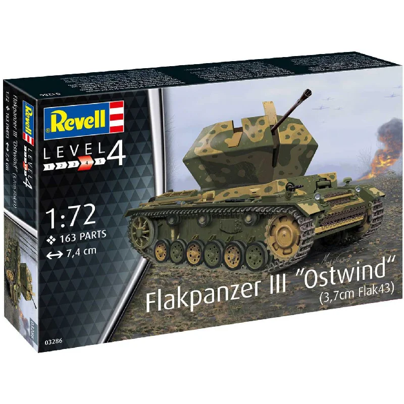Carnival model toys with game booths​ Revell of Germany 1/72 Flakpanzer III 'Ostwind' (3.7cm Flak 43)
