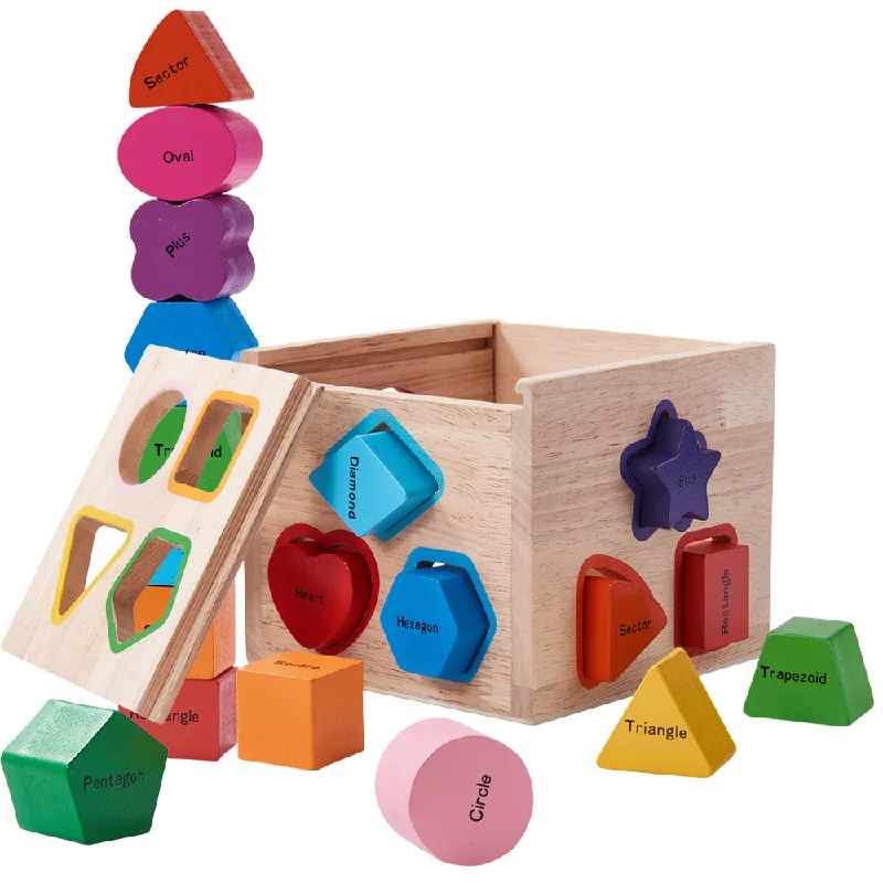 Wooden bath toys for water - filled fun​ Shape Sorter - Learning Game