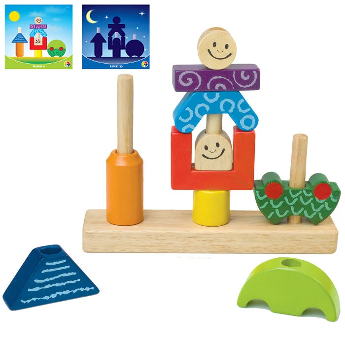 Educational wooden toys for toddlers' cognitive development​ Smart Toys Day and Night