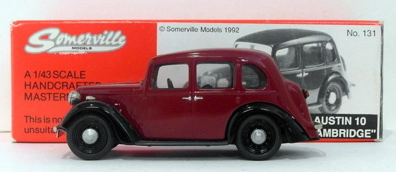Submarines for underwater exploration and military use​ Somerville Models 1/43 Scale 131 - Austin 10 Cambridge - Maroon