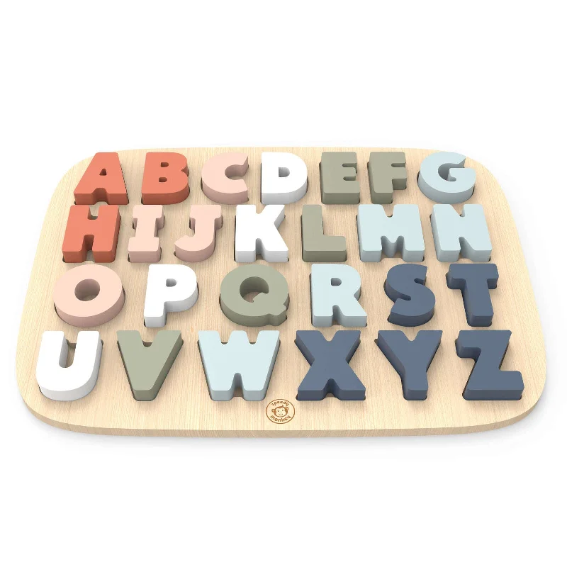 Wooden ride - on toys for outdoor fun​ Speedy Monkey - Alphabet Puzzle