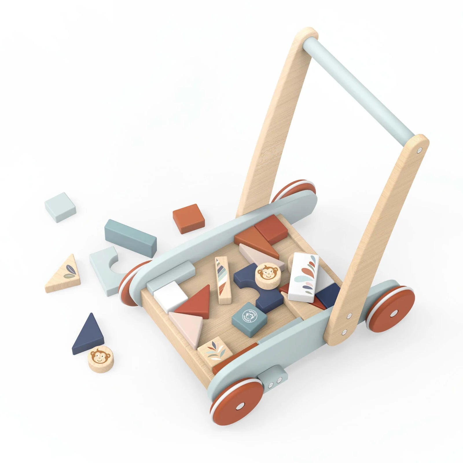Wooden chess sets for strategic play​ Speedy Monkey - Block Walker - 27 Blocks