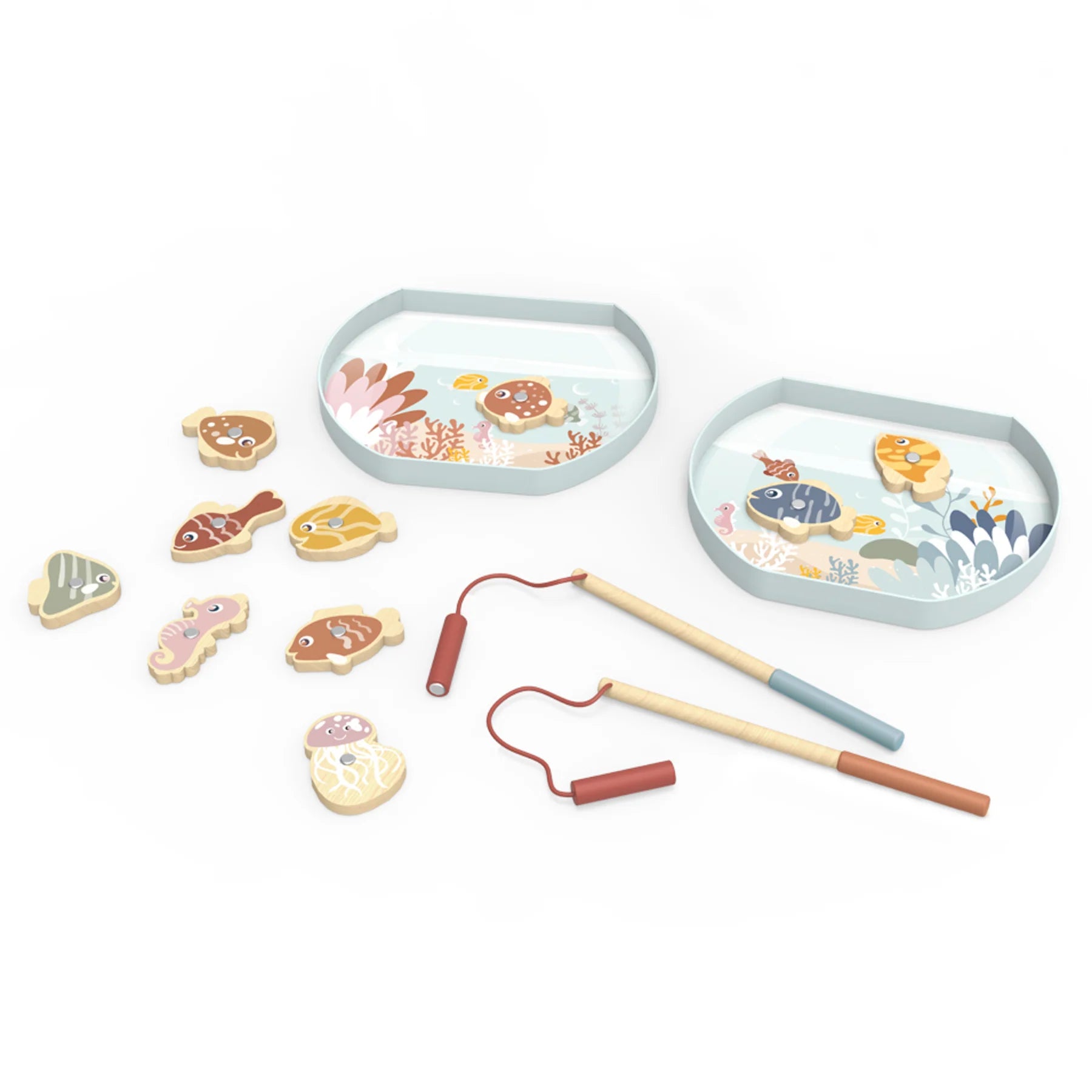 Wooden horns for pretend play​ Speedy Monkey - Fishing Game