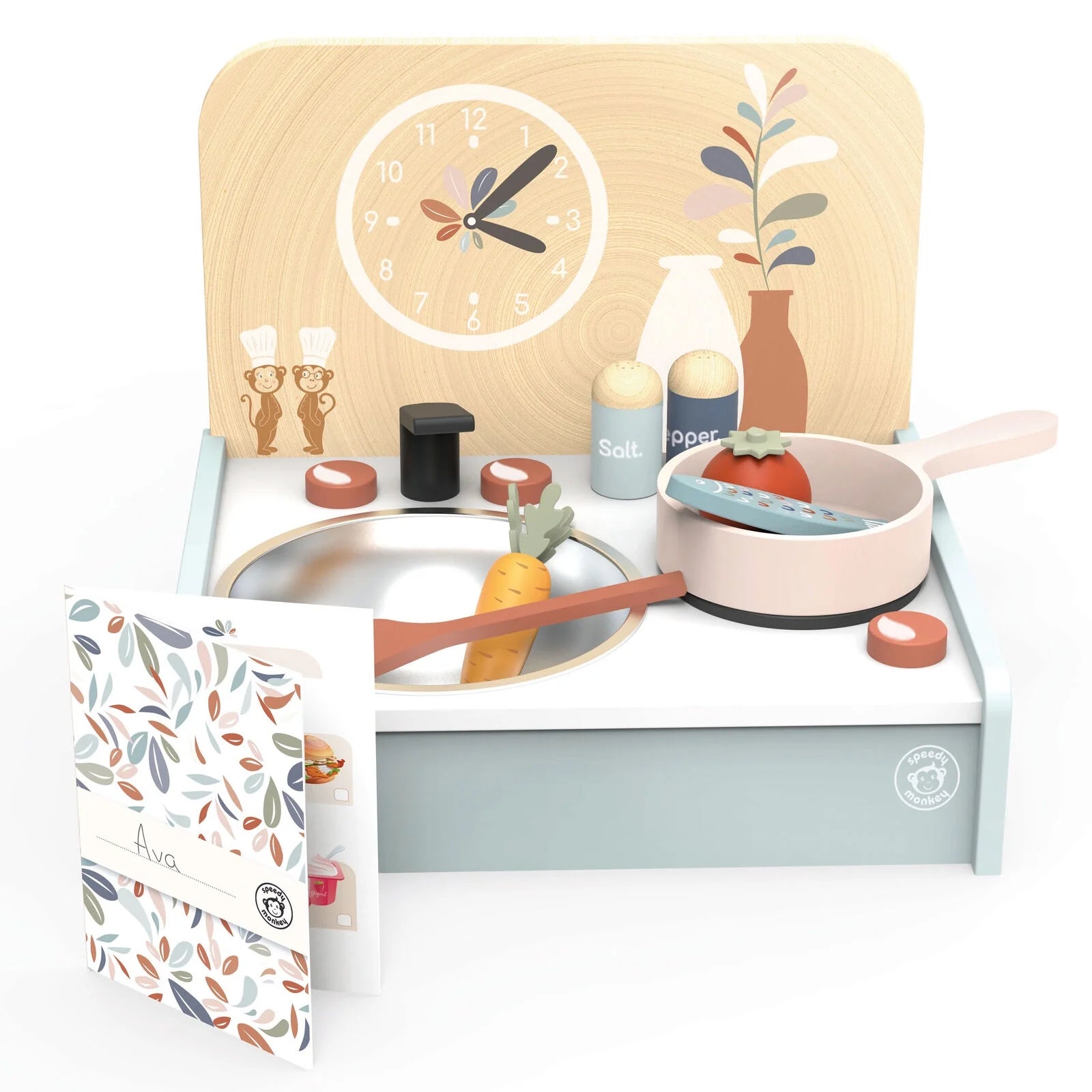 Wooden gardening toys for outdoor learning​ Speedy Monkey - Table Kitchen with Accessories