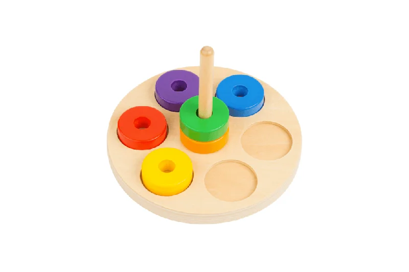 Wooden musical instruments for kids' music exploration​ Stack the Rings