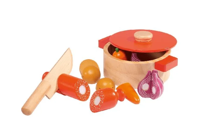 Wooden play museums for cultural exploration​ Stew Cutting Set by Walter