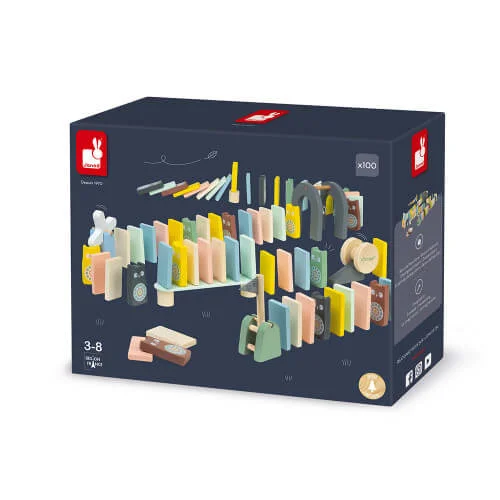Wooden play garages for car storage​ SWEET COCOON WOODEN DOMINOES