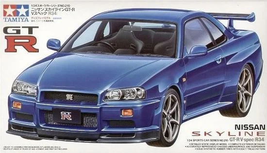 Motorboats for fishing and water cruising​ Tamiya 1/24 Nissan Skyline Gtr R34