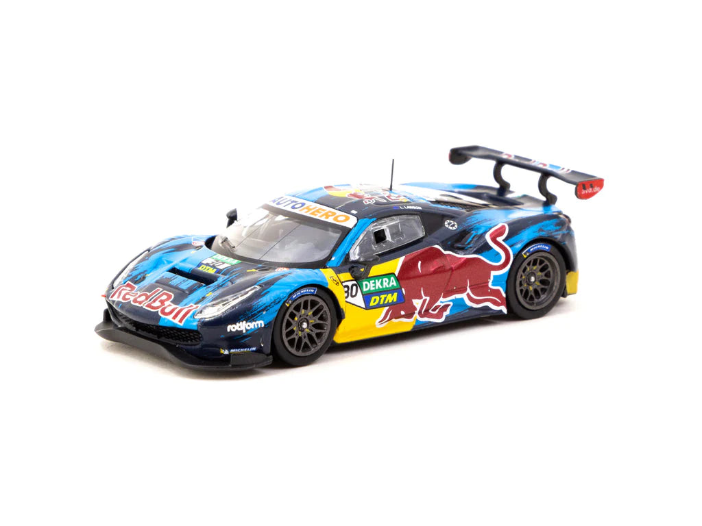Model train cars for different purposes​ Tarmac 1/64 Ferrari 488 GT3 DTM 2021 Monza Race 1 Winner - Liam Lawson
