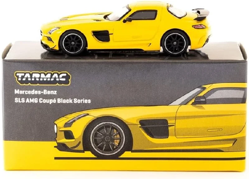 Fire trucks equipped with firefighting gear and ladders​ Tarmac 1/64 Mercedes-Benz SLS AMG Coupe Black Series - Yellow Metallic - Brand New Tooling